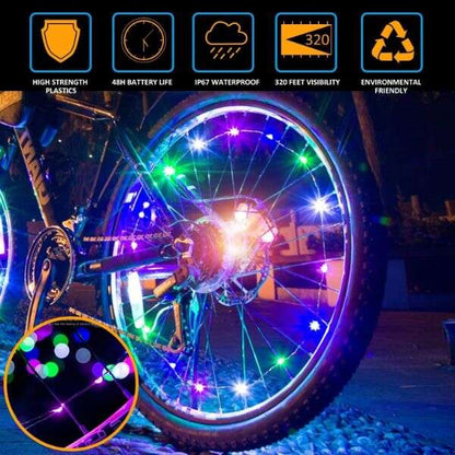 Luces LED para ruedas de bicicleta