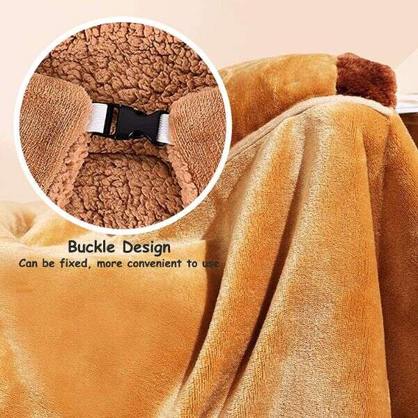 Soft blanket with heater